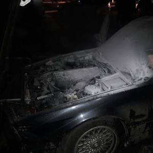 В Измаиле ночью горело BMW