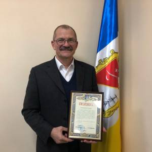 Заместителю городского головы Сергею Баткилину выразили благодарность в связи с 10-летним стажем госслужбы (ФОТО, ВИДЕО)