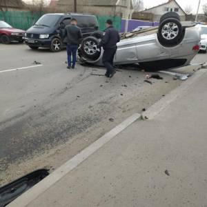 В Измаиле на Некрасова перевернулся BMW, есть пострадавший (ФОТО)