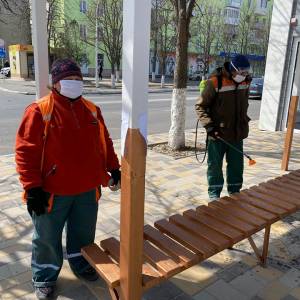 В Измаиле обеззараживают места скопления людей (ФОТО)
