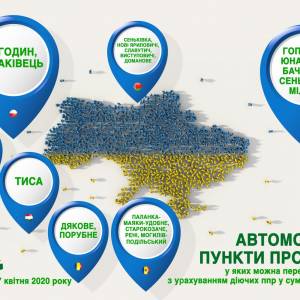 С завтрашнего дня на границе Украины остаются работать только 19 пунктов пропуска (инфографика)