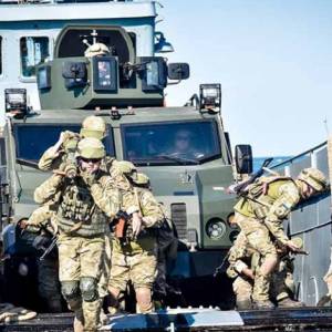Болградские морпехи отработали совместные действия с моряками и авиацией