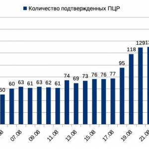 26 августа: эпидситуация в Измаиле по COVID-19
