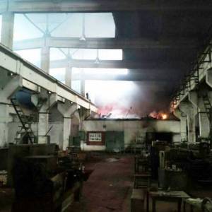 Килийский район: в Вилково горел бывший завод прессовых узлов
