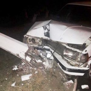 Измаил: ночью на проспекте Суворова Toyota влетела в опору ЛЭП (ФОТО)