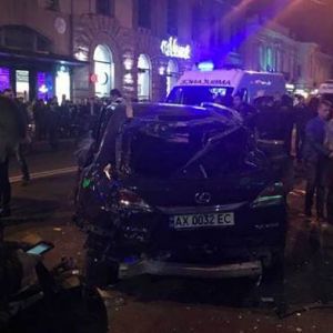 "Лексус", сбивший людей в Харькове, ранее грубо нарушал ПДД