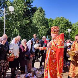 Православні ізмаїльчани святкують Великдень: як пройшов обряд освячення пасок в Ізмаїлі