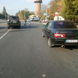 В Измаиле на площади Мира не разминулись Toyota и “ВАЗ” (ФОТО)