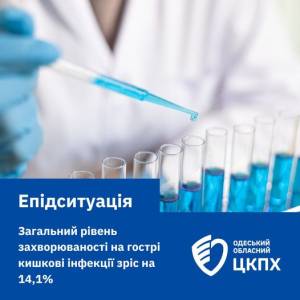 На Одещині за тиждень зросла захворюваність на гострі кишкові інфекції