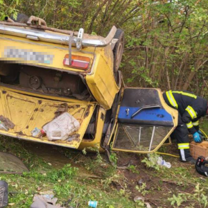 В Одеській області ВАЗ із двома дітьми злетів у кювет: постраждалих довелося діставати рятувальникам