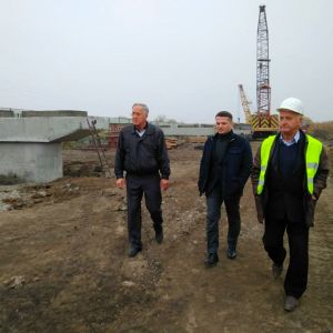 Руководитель Облавтодора проверил строительство  моста на трассе Одесса - Рени