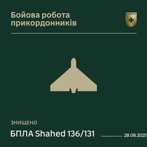 На Одещині прикордонники знищили ворожий «шахед»