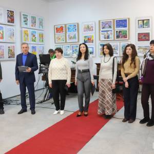 На ХХVII виставці дитячої творчості «Різдвяна феєрія» у Обласному центрі Естетичного виховання
