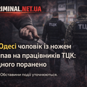 В Одесі чоловік із ножем напав на працівників ТЦК: одного поранено