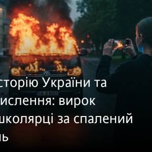 Вивчити історію України та змінити мислення: вирок одеській школярці за спалений автомобіль