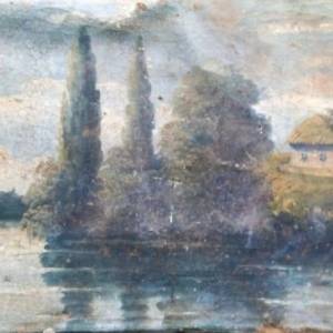 На Одещині, під час розбирання старого сараю, знайшли старовинну картину невідомого художника
