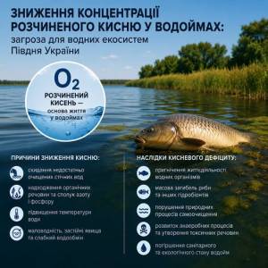 Через спеку у водоймах Одещини зменшується вміст кисню