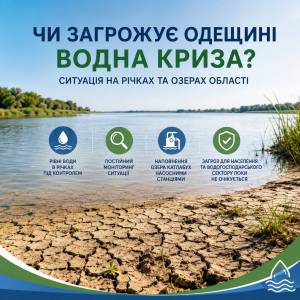 Екологи спростували чутки про масштабну водну кризу на Одещині