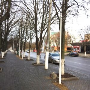 В Измаиле на проспекте Мира продолжается строительство уличного освещения (ФОТО)