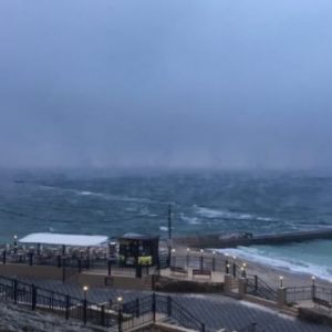 В Одессе из-за температурного перепада "парит" Черное море (ВИДЕО)