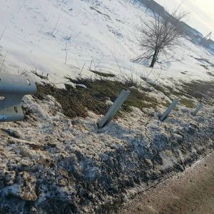 На трассе Одесса-Рени украли заборное ограждение (ФОТО)