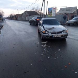 ДТП в Измаиле: на Некрасова столкнулись Honda и Audi (ФОТО)