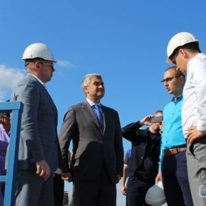 Руководители области посетили территорию строящейся паромной переправы Орловка-Исакча (Румыния)