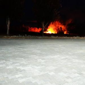 Пожар у морвокзала Измаила (ФОТО)