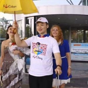 Одесса встретила трехмиллионного туриста: им оказался студент из Китая