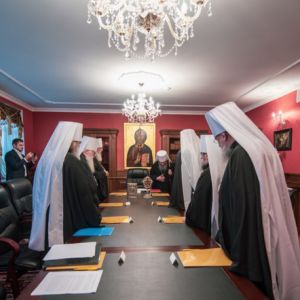 В Лавре началось заседание Священного Синода УПЦ
