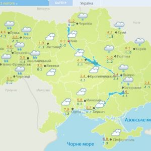 Из Польши через Украину идет холодный атмосферный фронт